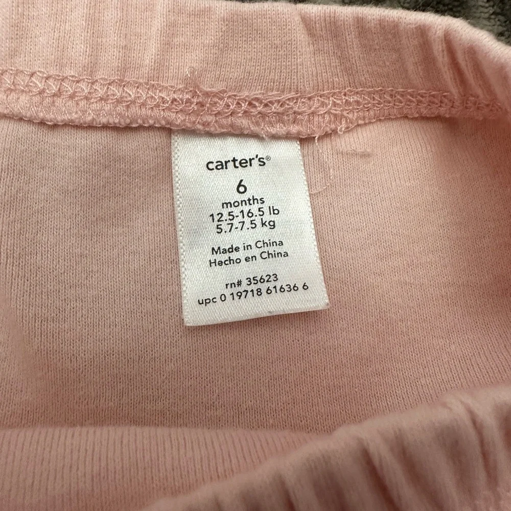 Carter’s Floral Dress Two Piece Set in Pink Size 6 months